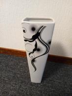 KOOPJE prachtige vaas, Zwart, Aardewerk of Porselein, Ophalen of Verzenden, Zo goed als nieuw