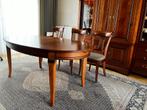 Te koop eethoek kersenhouten 6 stoelen en tafel, Huis en Inrichting, Complete eetkamers, Ophalen, Gebruikt, Klasiek, 4 tot 6 stoelen