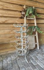 Zinken flessenrek  / Franse pinnenrek / kerst, Antiek en Kunst, Ophalen