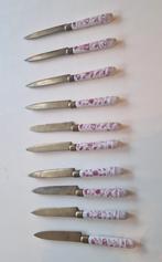 Antieke Uchatius Bronce Fruitmessen met Porselein, Antiek en Kunst, Ophalen of Verzenden