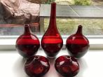 5 IKEA Salong vazen, rood, Johanna Jilinek, Huis en Inrichting, Woonaccessoires | Vazen, Ophalen of Verzenden, Rood, Glas, Minder dan 50 cm