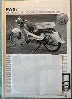 Verslag Pax bromfiets Charles Burki, Verzenden, Zo goed als nieuw, Auto's