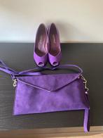 Marypaz pumps 36 met bijbehorende paarse tas, Ophalen of Verzenden, Gedragen, Overige kleuren, Pumps