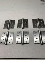 Scharnieren RVS paumelle kogelstift 100x 40 6 st, Doe-het-zelf en Verbouw, Hang- en Sluitwerk, Ophalen of Verzenden, Nieuw, Rvs