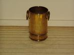 Antiek Koperen Bloempot Snotneuzen Oliebrander Asbakje, Ophalen of Verzenden, Koper