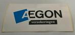 Sticker Aegon verzekeringen, Ophalen of Verzenden, Nieuw, Bedrijf of Vereniging