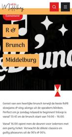 Brunch R&B Middelburg De Cluys, Tickets en Kaartjes, Evenementen en Festivals, Eén persoon