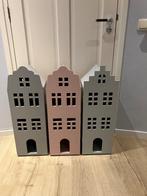 Houten grachtenpand huis Hema 3 stuks. Per stuk ook mogelijk, Ophalen, Zo goed als nieuw, Poppenhuis