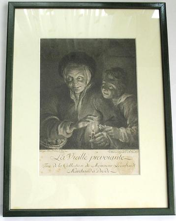 Antiek gravure naar een schilderij van Rubens van 1770. beschikbaar voor biedingen