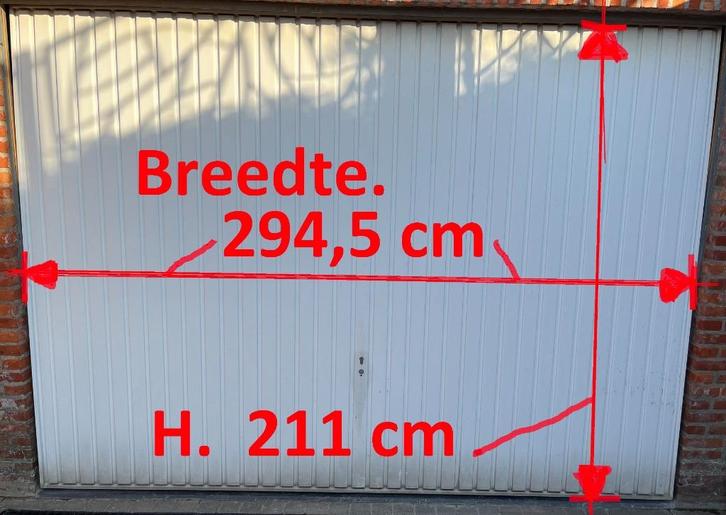 Hormann garagepoort 294,5 cm B. x 211 cm H.( geen deuken), Doe-het-zelf en Verbouw, Deuren en Horren, Garagedeur, 200 tot 215 cm