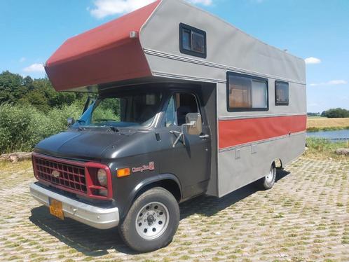 Chevrolet Camper chevy van g20 v8 5.7 1978 lpg belastingvrij, Caravans en Kamperen, Campers, Particulier, LPG, Ophalen