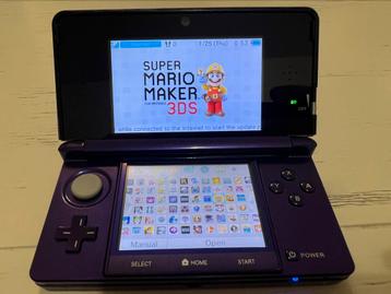 Nintendo 3DS paarse metallic met veel spellen zgan compleet beschikbaar voor biedingen