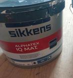 Restant Sikkens Alphatex IQ mat, Ophalen, Gebruikt, Wit, Verf