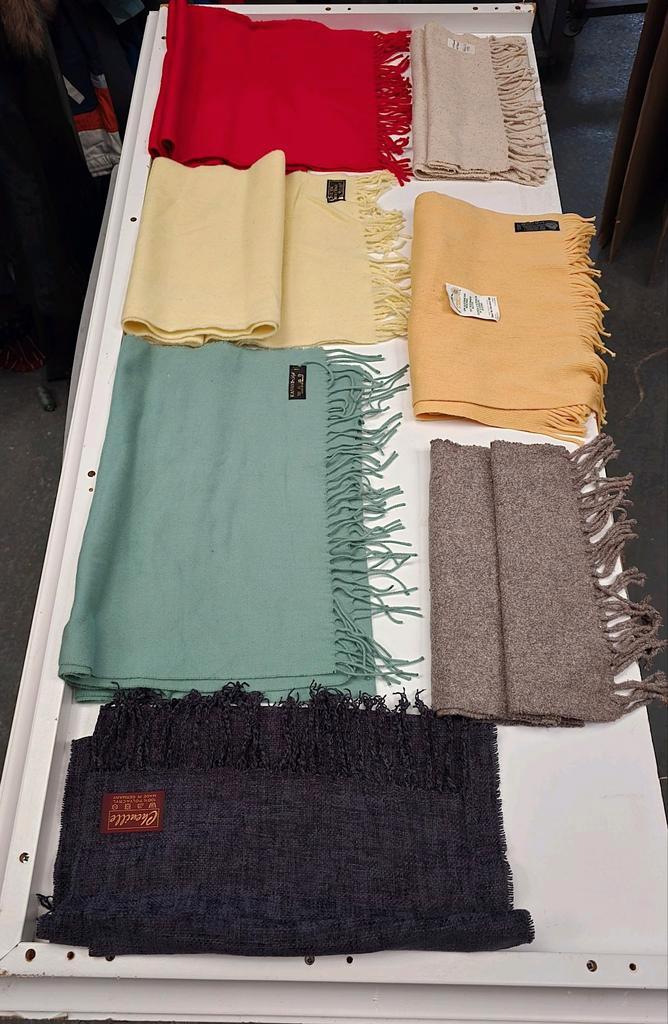 Vintage Sjaals - Nieuwstaat - Wol, Mohair, Katoen, Kleding | Dames, Mutsen, Sjaals en Handschoenen, Nieuw, Sjaal, Maat 46/48 (XL) of groter