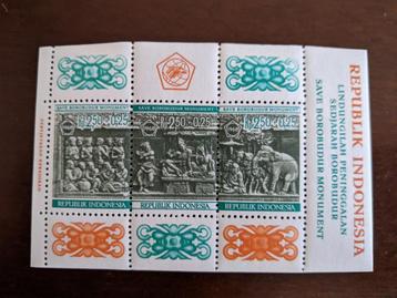 INDONESIE 1968; BLOK BOROBUDUR beschikbaar voor biedingen