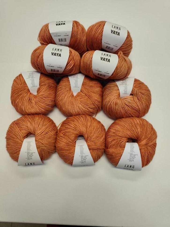 10 nieuwe bollen Lang Yarns Vaya 1135.0027, Hobby en Vrije tijd, Breien en Haken, Nieuw, Breien of Haken, Wol of Garen, Ophalen of Verzenden