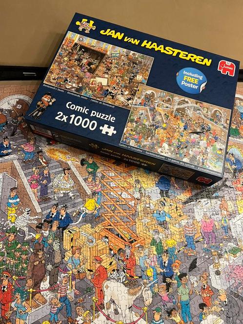 Legpuzzel Jan van Haasteren (Rembrandts atelier/Rariteiten, Hobby en Vrije tijd, Denksport en Puzzels, Zo goed als nieuw, Legpuzzel