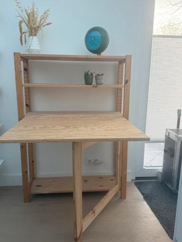 Ikea ivar klaptafel met stellingkast - afbeelding 1