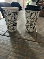 2 Riviera Maison coffee to go bekers, Ophalen, Zo goed als nieuw, Overige stijlen, Kop(pen) en/of Schotel(s)