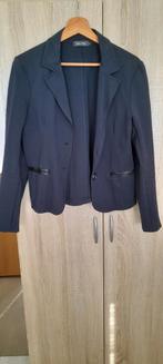 Donker blauw perla nera sweat colbertje mt s, Ophalen of Verzenden, Zo goed als nieuw, Maat 38/40 (M), Blauw