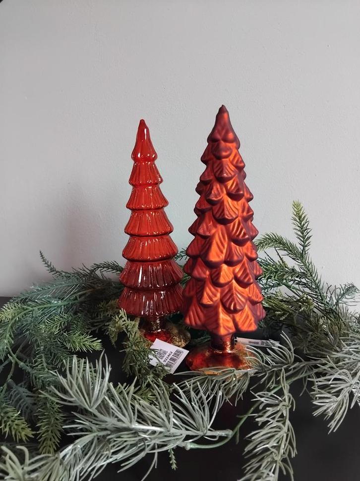 Twinkle Glazen Kerstboom 9x25 cm Nieuw Daan Kromhout Rood, Diversen, Kerst, Nieuw, Ophalen of Verzenden