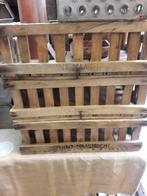 Vintage houten Sphinx kratten kisten veilingkisten, Huis en Inrichting, Woonaccessoires | Kisten, Minder dan 50 cm, Minder dan 50 cm