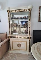 Hoogglans Italiaanse vitrinekast/ Versace, Huis en Inrichting, Met deur(en), Klassiek, Zo goed als nieuw, 150 tot 200 cm
