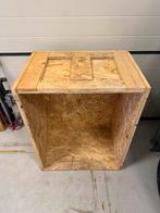 Sterke houten transportkist / krat - Opbergkast, Gebruikt, 40 tot 60 cm, 50 tot 75 cm, Ophalen of Verzenden