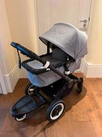 Bugaboo Buffalo grijs, meerijplankje, voetenzak en regenkap, Gebruikt, Luchtbanden, Bugaboo, Ophalen