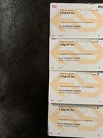 4x trein dagkaart €100, Eén persoon, Trein, Nederland, Overige typen