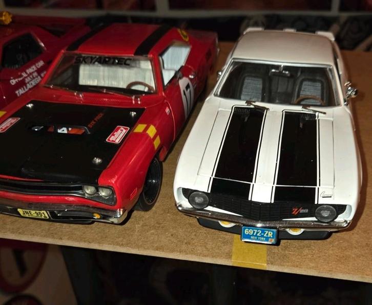 Kleine prive collectie usa muscle cars €50EX Stukprijs, Hobby en Vrije tijd, Modelauto's | 1:18, Zo goed als nieuw, Auto, ERTL
