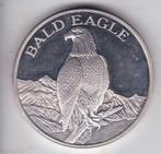 USA, Bald Eagle, 2 Troy Ounce zilver, Zilver, Ophalen of Verzenden, Losse munt, Noord-Amerika