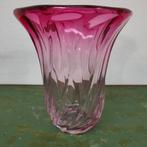 Grote Vintage Roze Kristal glazen vaas Val st. Lambert, Overige kleuren, Info@flashbackfurniture.nl, Flashback Furniture, Valkensswaard