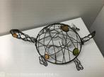 Metalen schildpad met 3 glazen theelichthouders, Bruin, Verzenden, Nieuw, Metaal