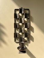 Vintage forged iron brutalist wand kandelaar, Antiek en Kunst, Kunst | Designobjecten, Ophalen of Verzenden
