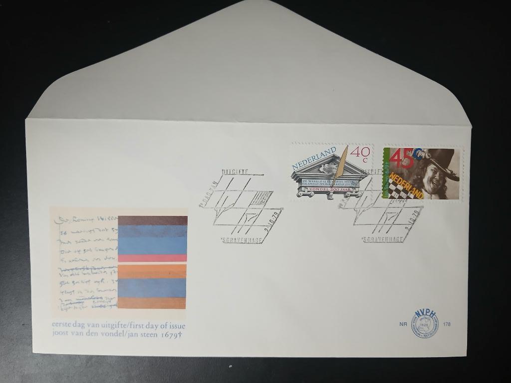 Nederland 1978 - FDC E178, Postzegels en Munten, Postzegels | Eerstedagenveloppen, Ophalen of Verzenden, Onbeschreven, Nederland
