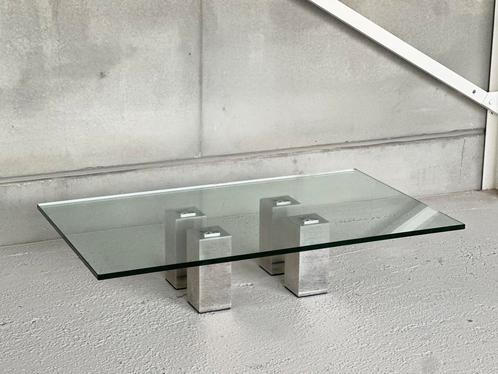 Vintage aluminium coffeetable, Antiek en Kunst, Antiek | Meubels | Tafels, Ophalen of Verzenden
