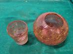 fidrio vazen green bubbles glas, Huis en Inrichting, Woonaccessoires | Vazen, Ophalen of Verzenden, 'T Olde Gre-j, Info@toldegrej.nl