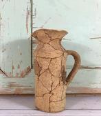 Vintage Franse met kurk beklede pichet waterkan wijnkan, Overige materialen, Overige typen, Ophalen of Verzenden, Zo goed als nieuw