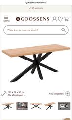 Goossens Eiken Boomstam Tafel - 200x100cm, Ophalen, Gebruikt, 100 tot 150 cm, Eikenhout