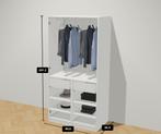 PAX kledingkast wit gedemonteerd in goede staat, Ophalen, 200 cm of meer, 50 tot 100 cm, Zo goed als nieuw