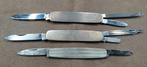 zakmes x3 zilver heft, Caravans en Kamperen, Kampeergereedschap, Verzenden, Gebruikt