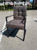 Eetkamerstoel industriële antraciet armsteun  super actie, Eetkamerstoel industriële antraciet arm tijdelijk actie voorraad, Gebruikt