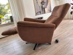 2x Elektrische Relaxstoel - bruin - Accu, Ophalen, Zo goed als nieuw, Stof, 75 tot 100 cm