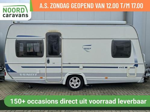 FENDT BIANCO 445 FRANSBED + MOVER + CASS LUIFEL + FIETSENDR, Caravans en Kamperen, Caravans, Bedrijf, tot en met 4, 1000 - 1250 kg
