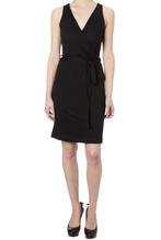 Scenario kort overslagjurk coctail jurk little black dress M, Zwart, Nieuw, Ophalen of Verzenden, Knielengte