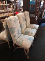 Set 6 mooie stoelen opnieuw gestoffeerd laura ashley stof, Ophalen of Verzenden