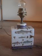tafellamp vissen keramiek theebus ?, Ophalen of Verzenden, Zo goed als nieuw, Vintage, Minder dan 50 cm