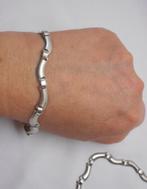 Zilveren modernist set collier met armband nr.186, Sieraden, Tassen en Uiterlijk, Verzenden, Zo goed als nieuw, Zilver, Zilver