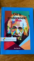 Ben Baarda - Dit is onderzoek!, Ophalen of Verzenden, Nieuw, Ben Baarda